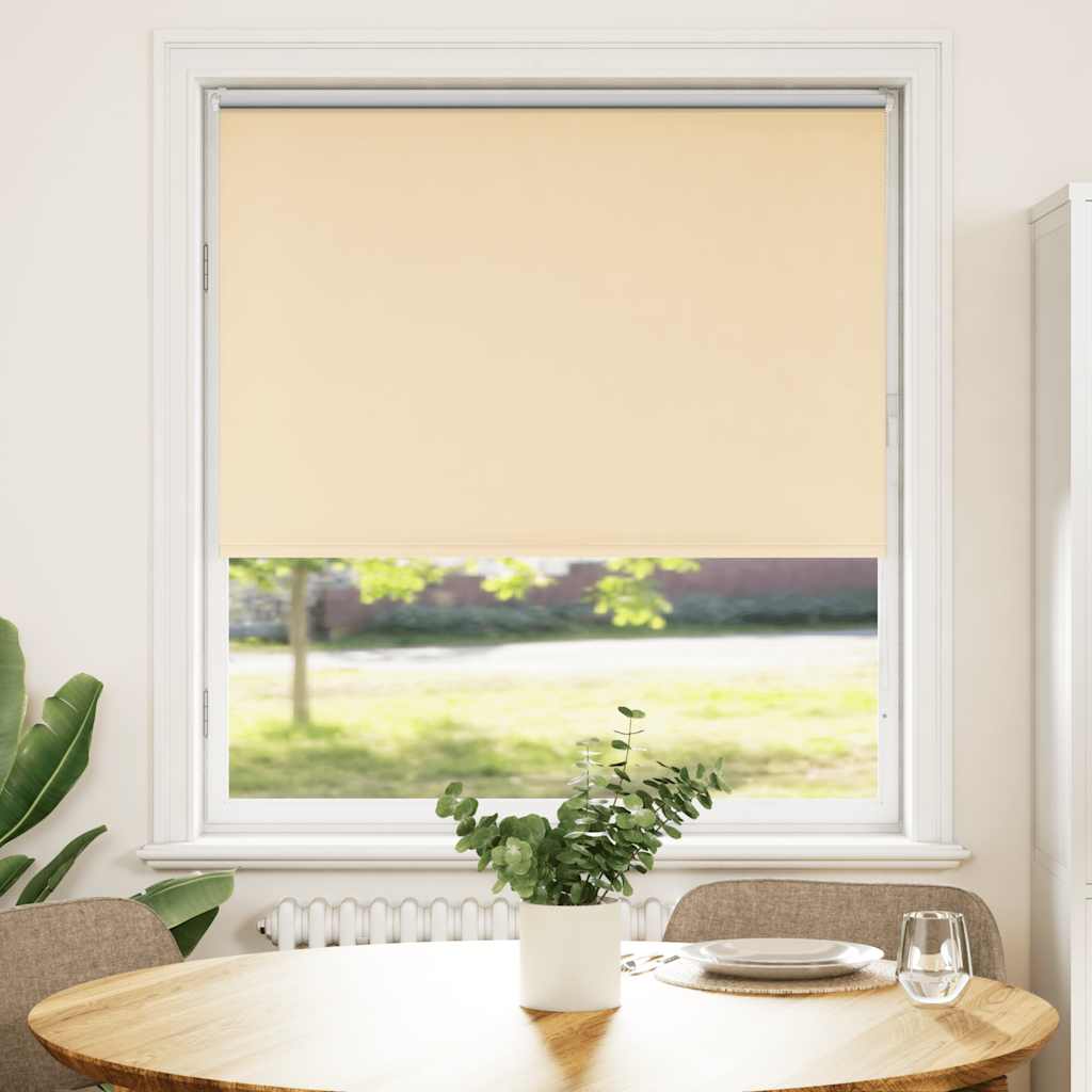 Beige Blackout Roller Blind 95X175 Cm Fabric Width 90.7 Cm