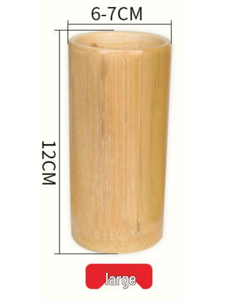 Extra Large Natural Bamboo Cupping Jar for Home Use - Suction Cup, Thickened Bamboo Tube, Wooden Design, Free Shipping