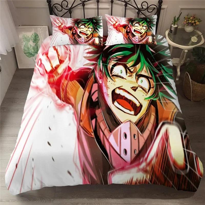 Comfortable Cartoon Pattern Bedding Set With Duvet Cover And Pillowcases King Queen Twin Sizes For All Ages