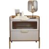 Light Luxury Solid Wood Bedside Table
