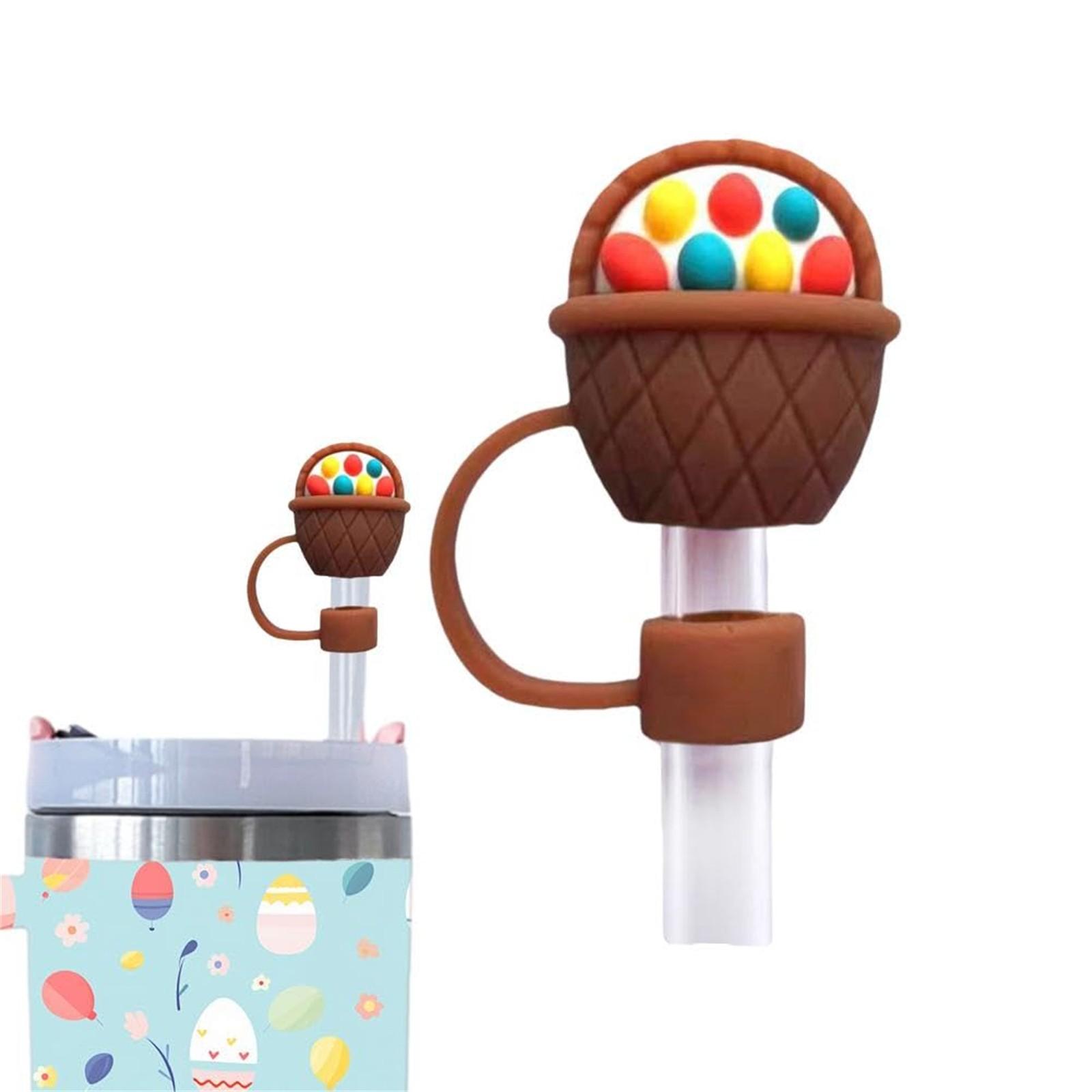 

Крышка для, зеленая портативная крышка для соломинки для питья, 10 мм многоразовая симпатичная насадка для соломинки для питья, подарки для детей, сувениры на вечеринку One Size