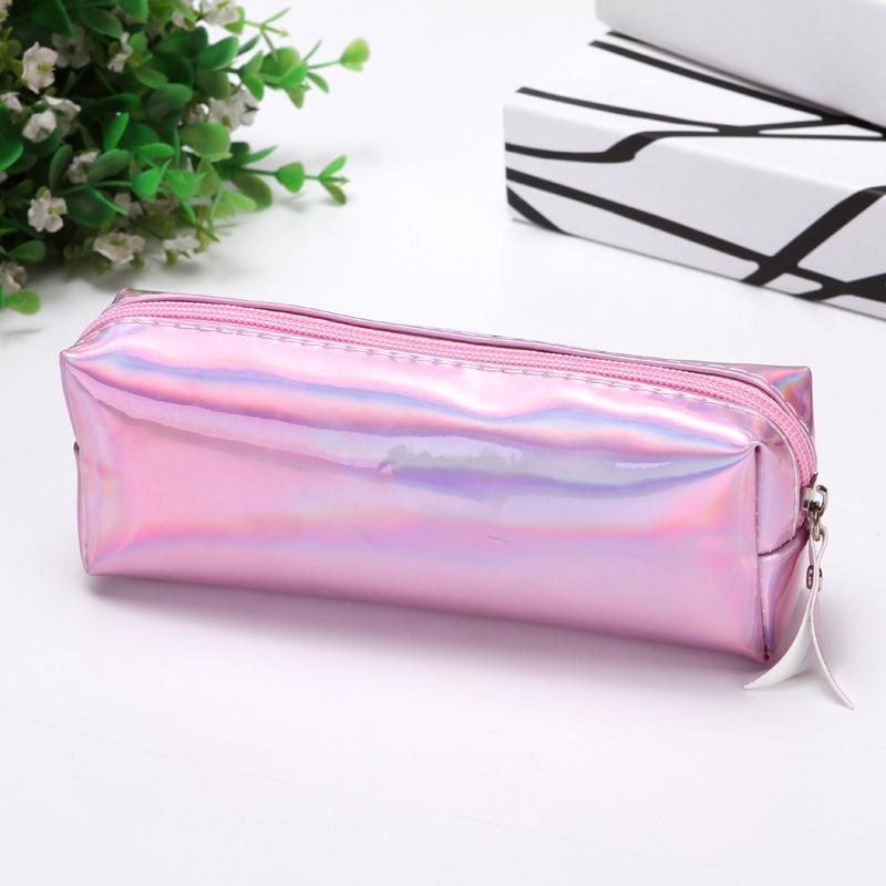 Laser Colorful Tide Pencil Case Fresh Artistic Men's and Women's Cosmetic Bag Storage Bag Stationery Storage Bag Cosmetic Bag