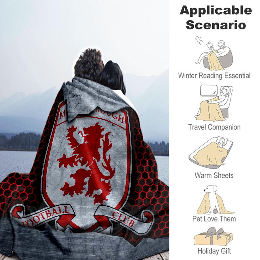 Middlesbrough Blanket, High quality Comfortable for All Seasons, Home Decor, Warmth and Comfort