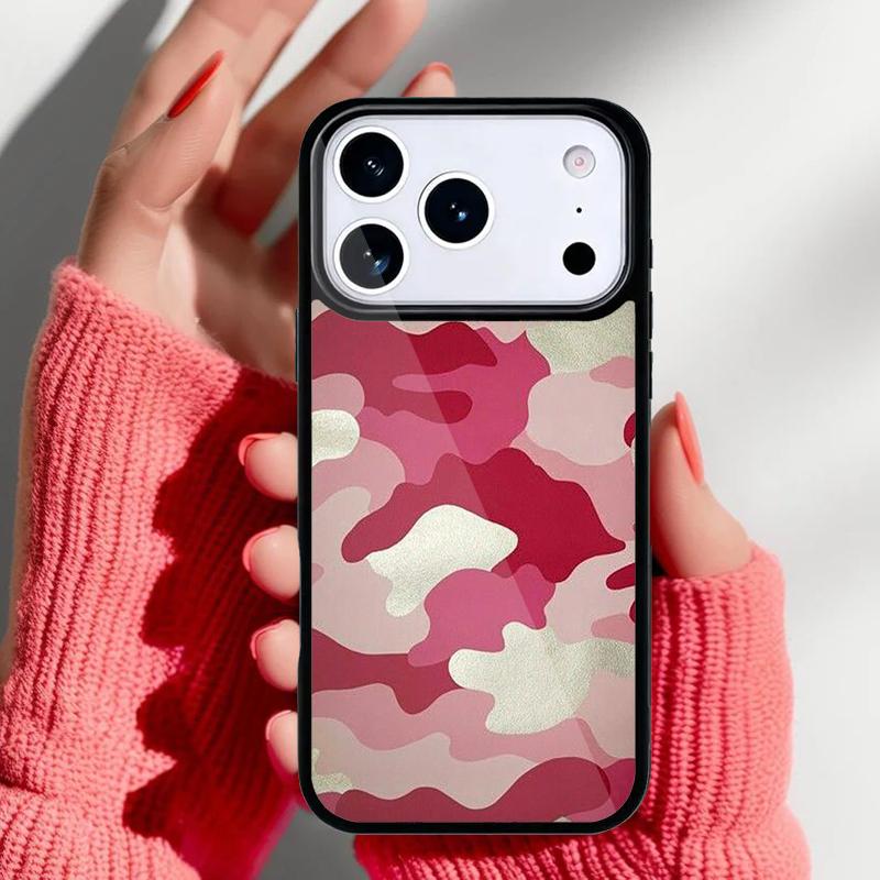 Camouflage Camo soft Phone Case for iPhone 17 16 15 14 13 Pro Max Back Cover for 12 11 Pro Coque