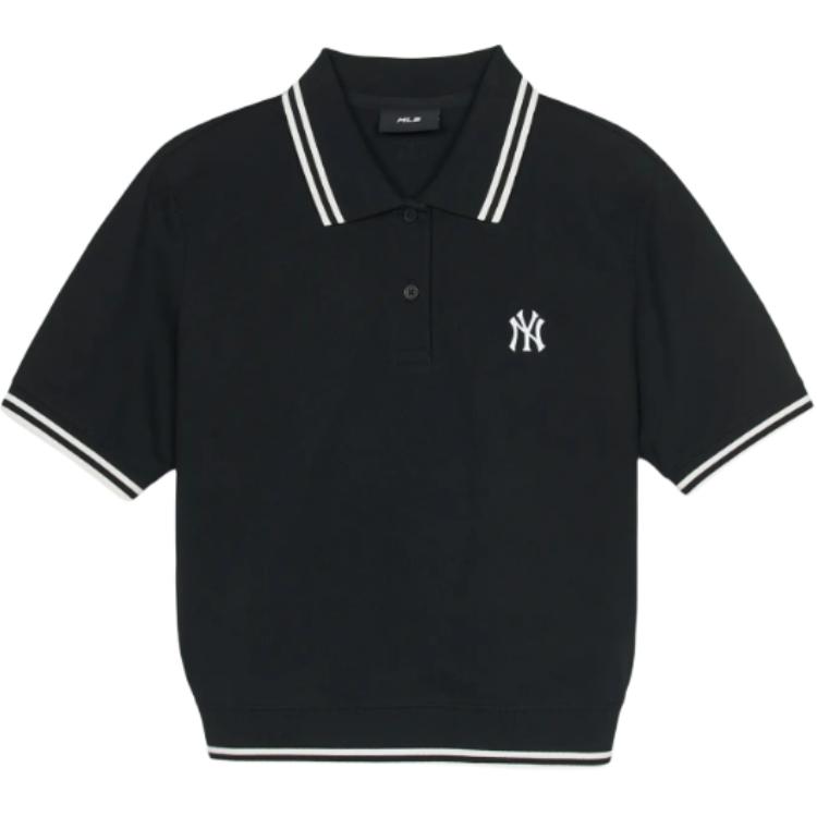 

New MLB New York Yankees Polo Shirt Women s Black 3FPQB0253-50BKS S