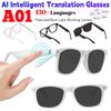 New AI Intelligent Translation Glasses 130Languages Wireless Headset Sunglasses Built-in Mic Speakers Multifunctional Sports Driving Sunglasses Unisex