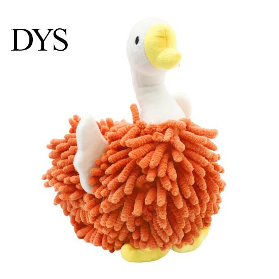 Kitchen And Bathroom Hand Towels Chenille Goose Towel, Soft Cute Fuzzy Hanging Towel for Absorbent Ball Kids Room Lovely Swan Design