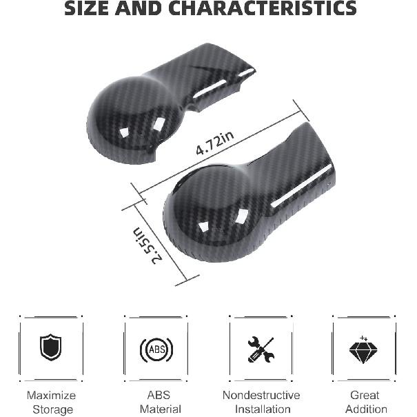 

RT-TCZ Carbon Fiber Gear Shift Knob Cover Trim Interior Accessories for Chevrolet Camaro 2010-2015