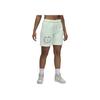 Jordan Brooklyn Fleece Logo Print Drawstring Mid-Rise Casual Shorts Women Shorts Light-Green FN5784-394