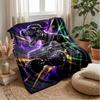 Rainbow Dragon Fantasy Theme Blanket Lightweight Warm Flannel Blanket Decorative Throw Blanket for Home Decoration
