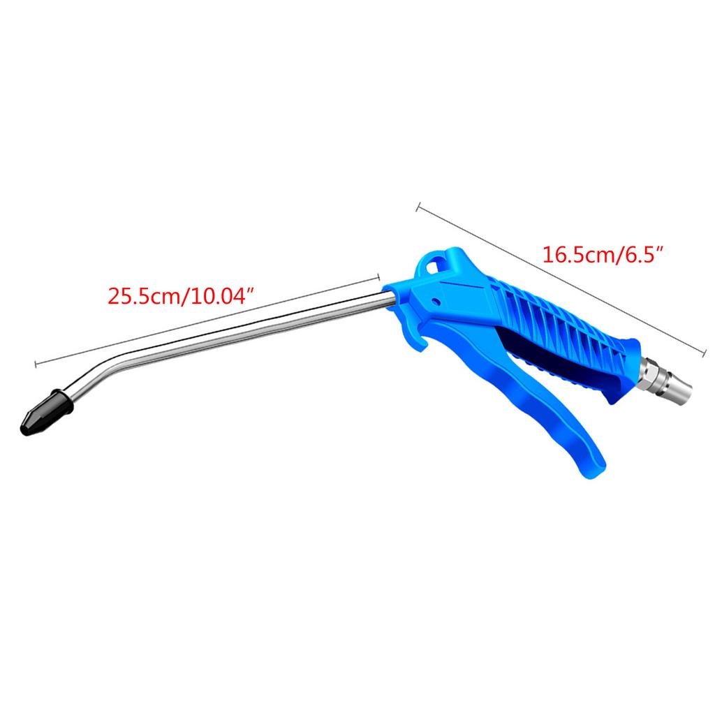 Air Blow Gun High Flow Air Blower Gun for Compressor with Angled Bent Nozzle Blow Spray Tool Dust Blower
