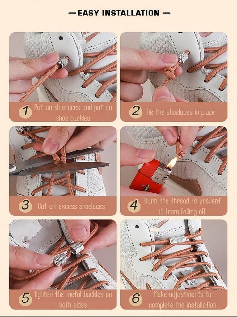 New Elastic Laces Sneakers Tennis Round Shoe Laces Without Ties Kids Adult No Tie Shoelace Rubber Bands Shoe Accessories
