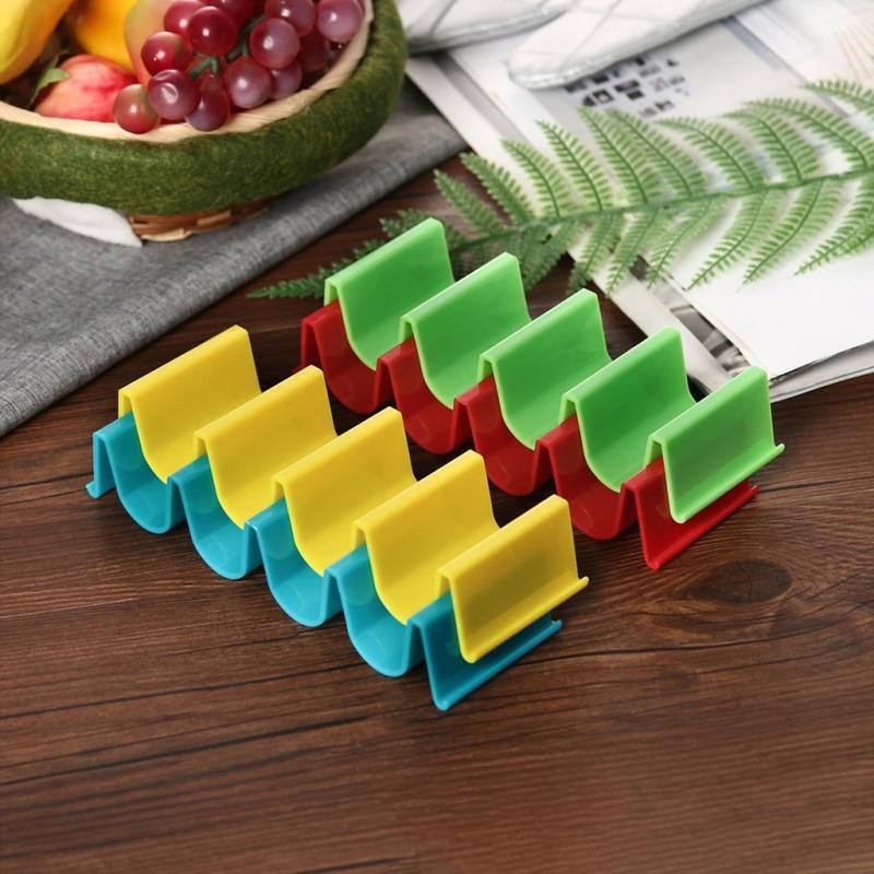 Mexican Roll Rack Taco Cake Racks For Cafes Creative Tortilla Pancake Shelf Holder Wave Shape Tray Holder Taco Cake Pancake Rack