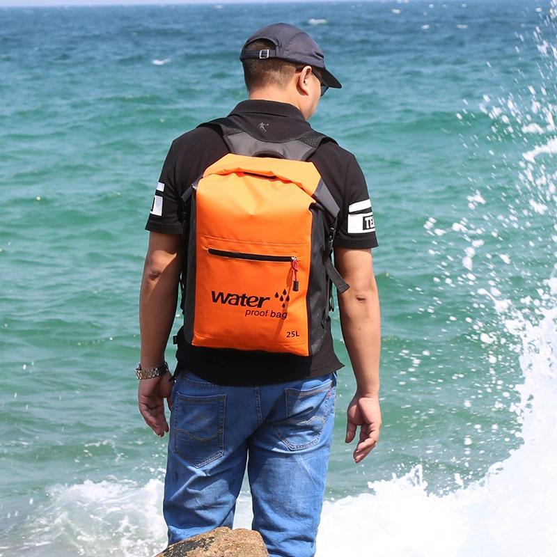 25L Waterproof Dry Bag Swimming Backpack Rucksack Pack Water Floating Sack Sport Canoe Kayaking Rafting Boating River Trekking