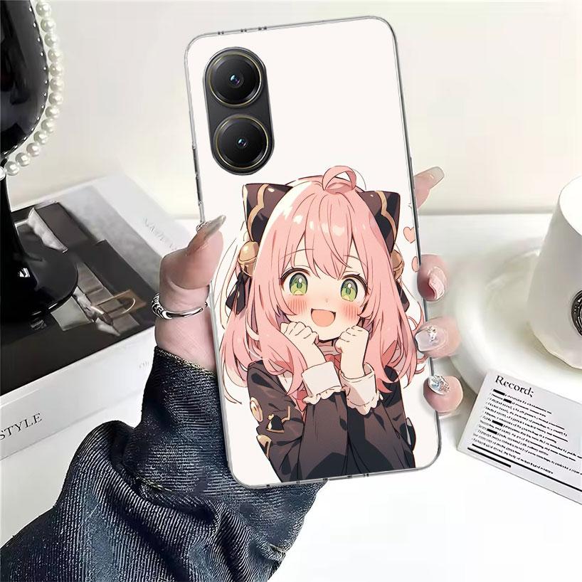 S-Spy Family Anya Soft Phone Case For Xiaomi Redmi 15C 15 13C 13 Poco X5 X6 X7 F7 Ultra M7 12C 12 10 10C 9C 9A 9T 9 Fundas Poco