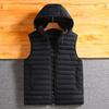 Autumn and Winter New Men's Cotton Waistcoat Removable Cap Shoulder Jacket Large Size Fashion Trend Waistcoat