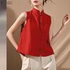 ZANZEA Women Summer Sleeveless Ethnic Buttons Up Casual Tank Tops