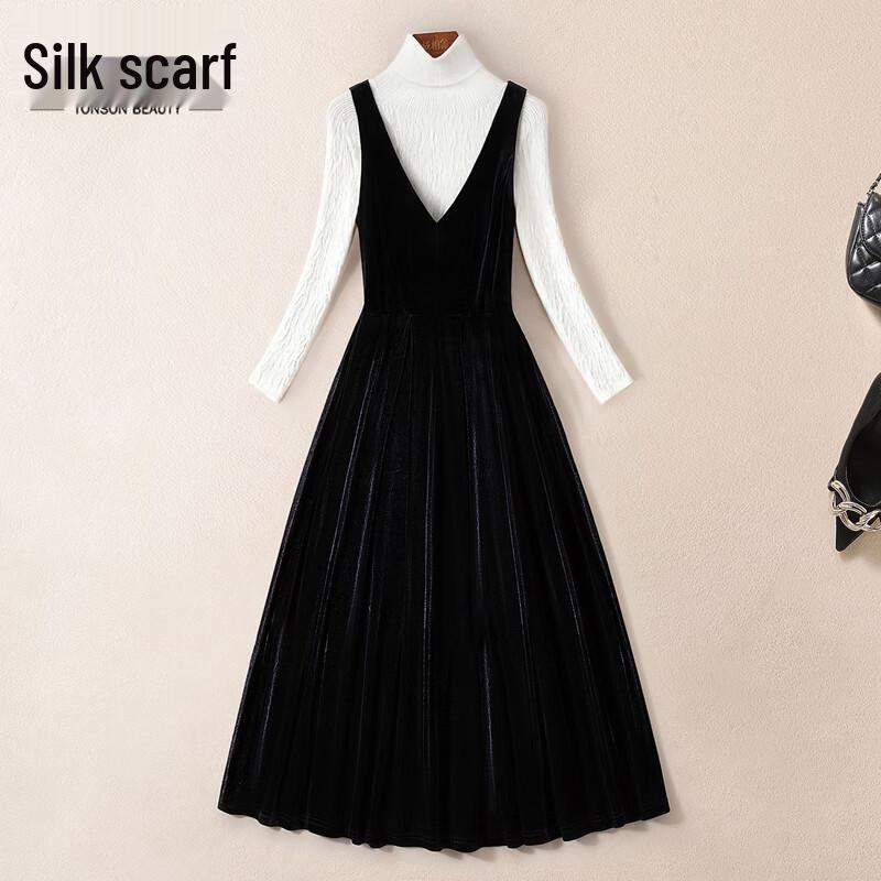 

Silbaiche Women s Elegant Petite Little Black Dress L