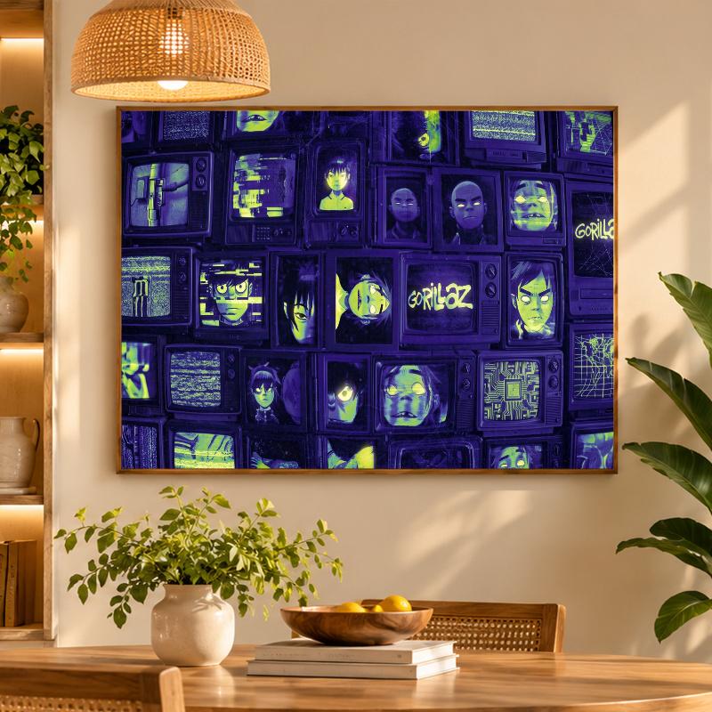 5D Diamond Painting Gorillaz DIY Full Drill Diamond Art Kit Home Decoration