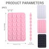 3-piece Set of Double-sided Silicone Suction Cup Mobile Phone Fixing Pads 24 Sets of Anti-skid Adsorption Brackets Multi-scene Handheld Mobile Phone