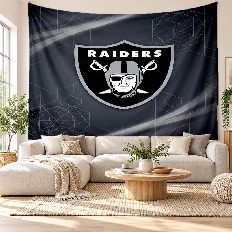 Las Vegas Raiders Wall Tapestry, Soft Fabric Wall Hanging, Decorative Backdrop For Bedroom Home Wall Art