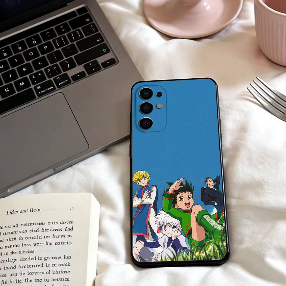 HEISS Anime H-Hunter x Hunter Handyhülle Für Samsung S25,24,23,22,30,21,10,9,Ultra,Plus,Lite,FE,4,5 G Weiche Schwarze Hülle