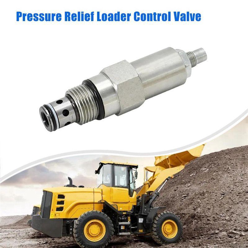 Precise 1 Piece Pressure Relief Loader Control Valve Silver Metal For Case Loader Backhoe 580L 580SM Loader Landscaper