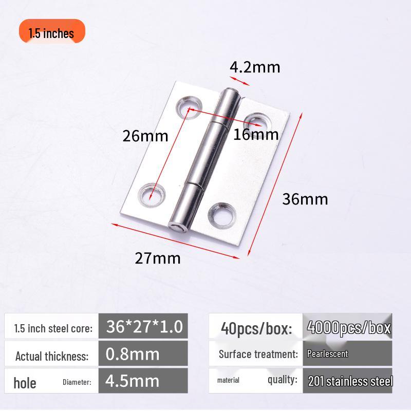 

Бесшумные петли-бабочки из нержавеющей стали 304 для шкафов и окон - Размеры: 1 , 1.5 , 2 , 3 , 4