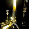 3 Pcs/set Acrylic Crystal Candle Holders Clear Road Lead Candelabra Candlestick  Christmas Decor