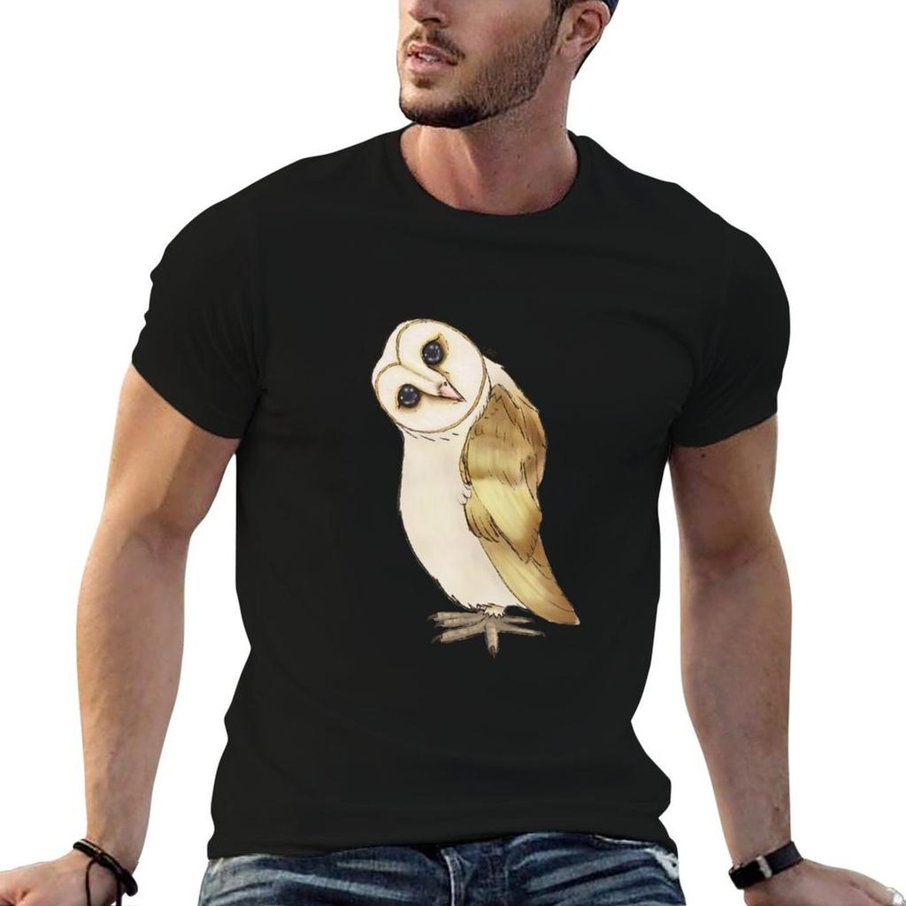 Barn Owl Tshirt Soft Antishrink Cotton Tee