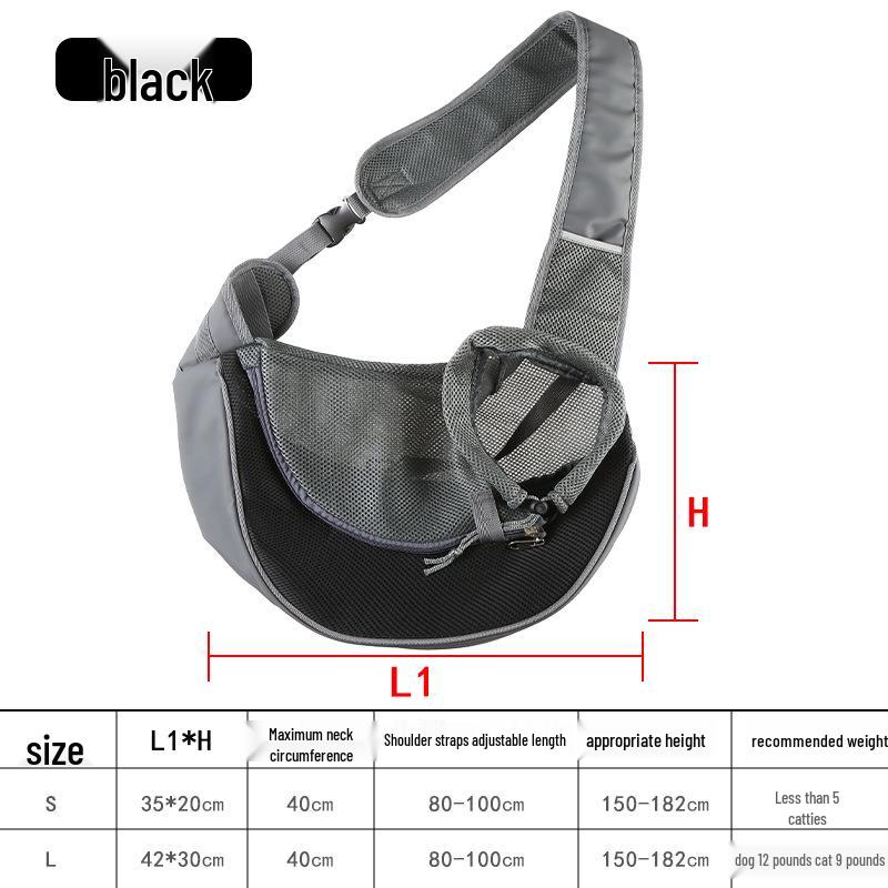 Breathable Crossbody Cat & Small Dog Backpack for Summer Outings