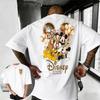 202526 Summer Disney Mickey Mouse and Donald Duck Cartoon Pattern 100 Cotton Printed Tshirt Fashion Casual Mens Clothing