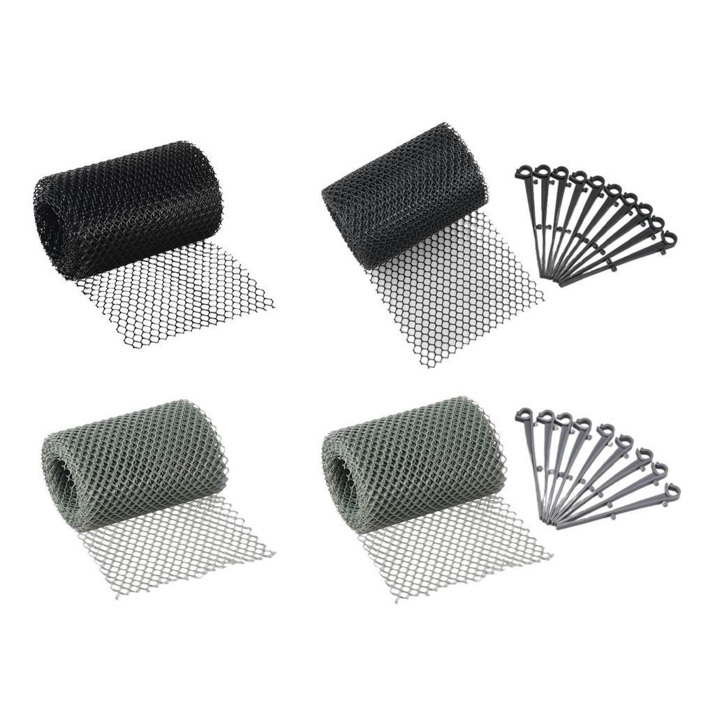 Gutter Downspout Leaf Guard Mesh 6m Anti Clogging Strainer Filter for Roof Garden Drain Protection