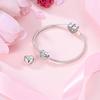 Pendant Charm Bead 925 Silver Heart Beads Fit Bracelet for Jewelry Making Valentine's Day Gift