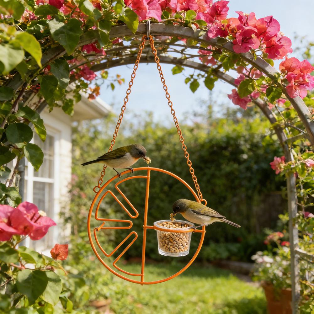 Hummingbird Feeder Hanging Bird Feeder for Canary Parrot Lark Small Birds Inspired Design Exquisite Garden Hanging Bird Feeder