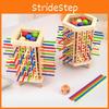 Wooden Stick Montessori Puzzle Toy For Kids Educational Game Board Fun Activity