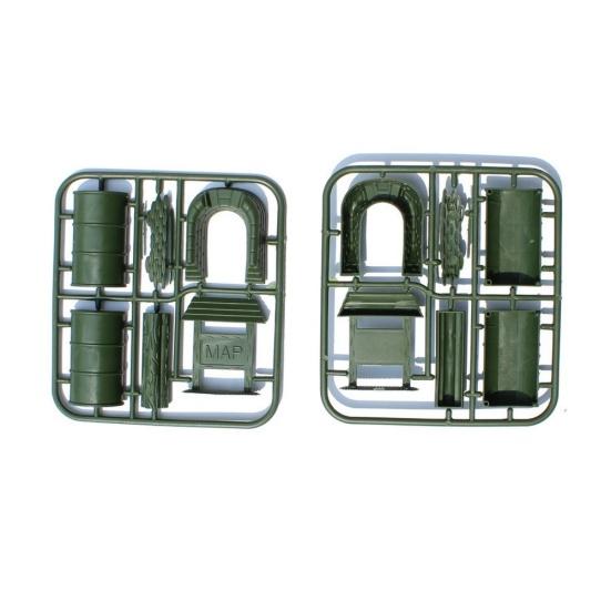 36Pcs Children Mini Simulated Army Soldier Figures Plastic Models Desktop Toys