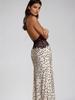 2026 European & American Style Polka Dot Women's Long Dress - Fashionable, Sexy, Backless, Waist-Cinching