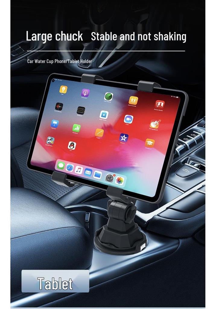 Supporto universale per auto 2-in-1 per porta bicchieri, telefono e tablet