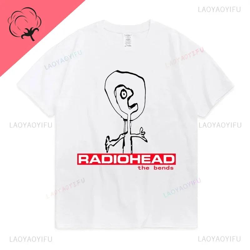 Radiohead T Shirt Men Vintage Classic Tees North America Tour Rock Boy Women's Tshirt Camisetas Hombre Hip Hop Street Casual Top