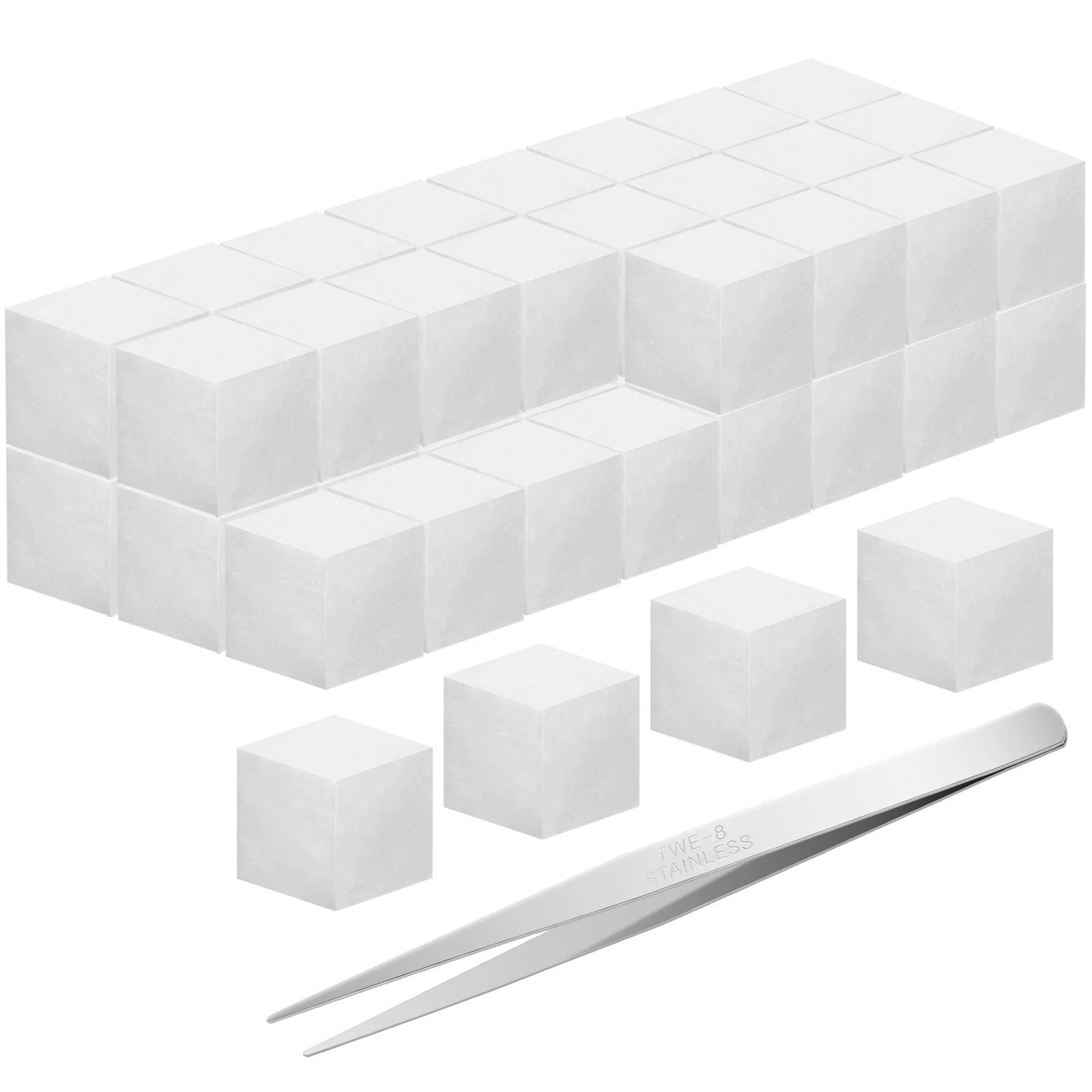 48 шт. Керамическая шерсть Фитиль Губка Керамическая губка Аксессуары для камина Для дома Увеличивает время горения Керамическая шерсть Термостойкий