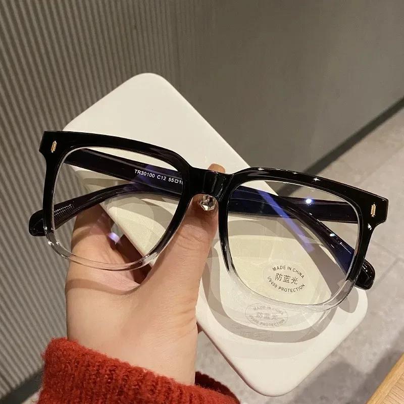 Transparent Computer Eyeglasses Frames Female Male Anti- Blue Lightweight Round Eyeglasses Blackout Optical Eyeglasses