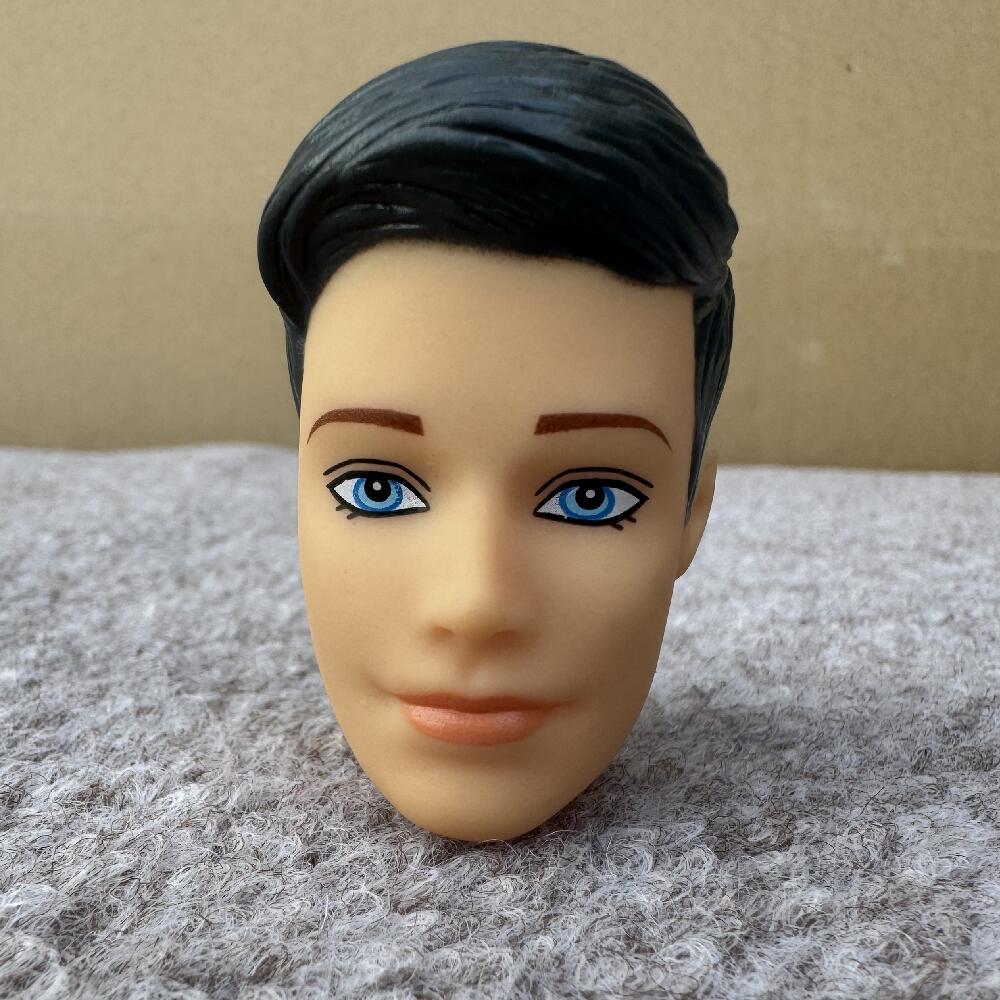 Male Doll Heads Fashion Vintage Solid European Boy Head Movie Prince Head For 1/6 Body Kids DIY Toys Birthday Gifts