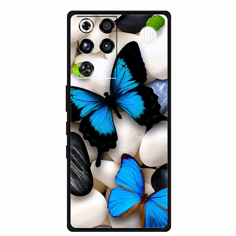 Phone Case For ZTE Nubia RedMagic 11 Pro 5G Back Cover Case Black Silicone TPU Soft Coque For Nubia RedMagic 11Pro Funda Capas
