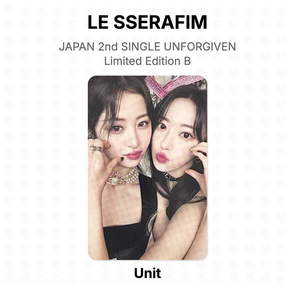 LE SSERAFIM JAPAN 2nd SINGLE UNFORGIVEN Limited Edition B Official Photocard