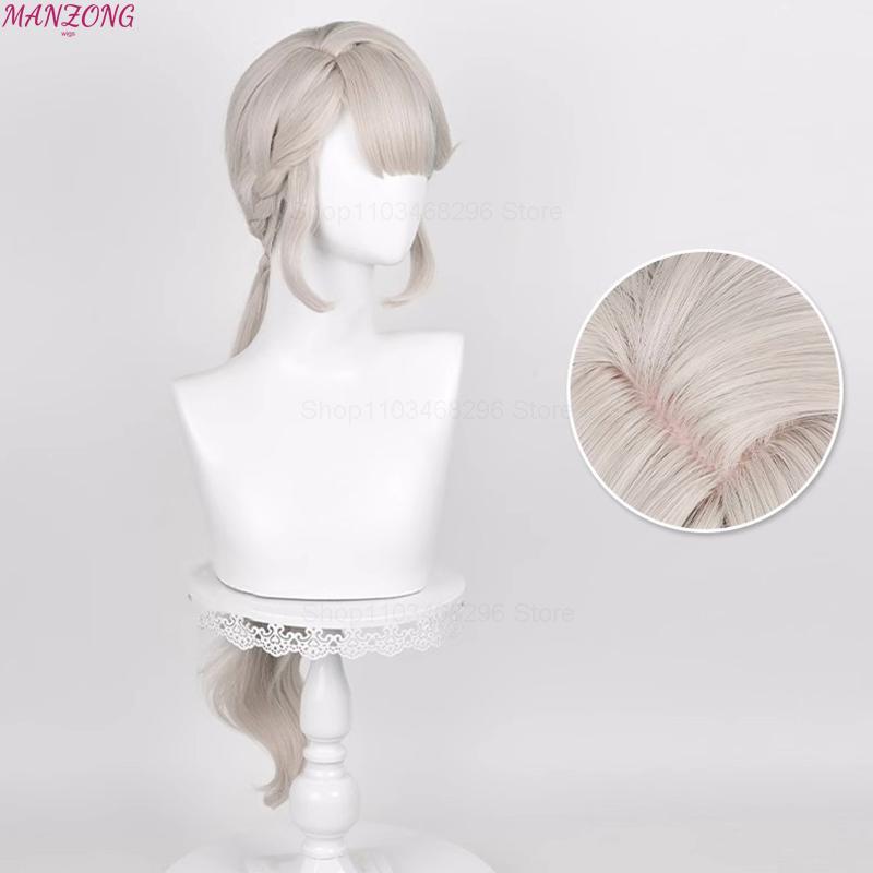 Lynette Cosplay Wig Impact Fontaine Cosplay Wig Anime Heat Resistant Synthetic Wigs + Wig Cap