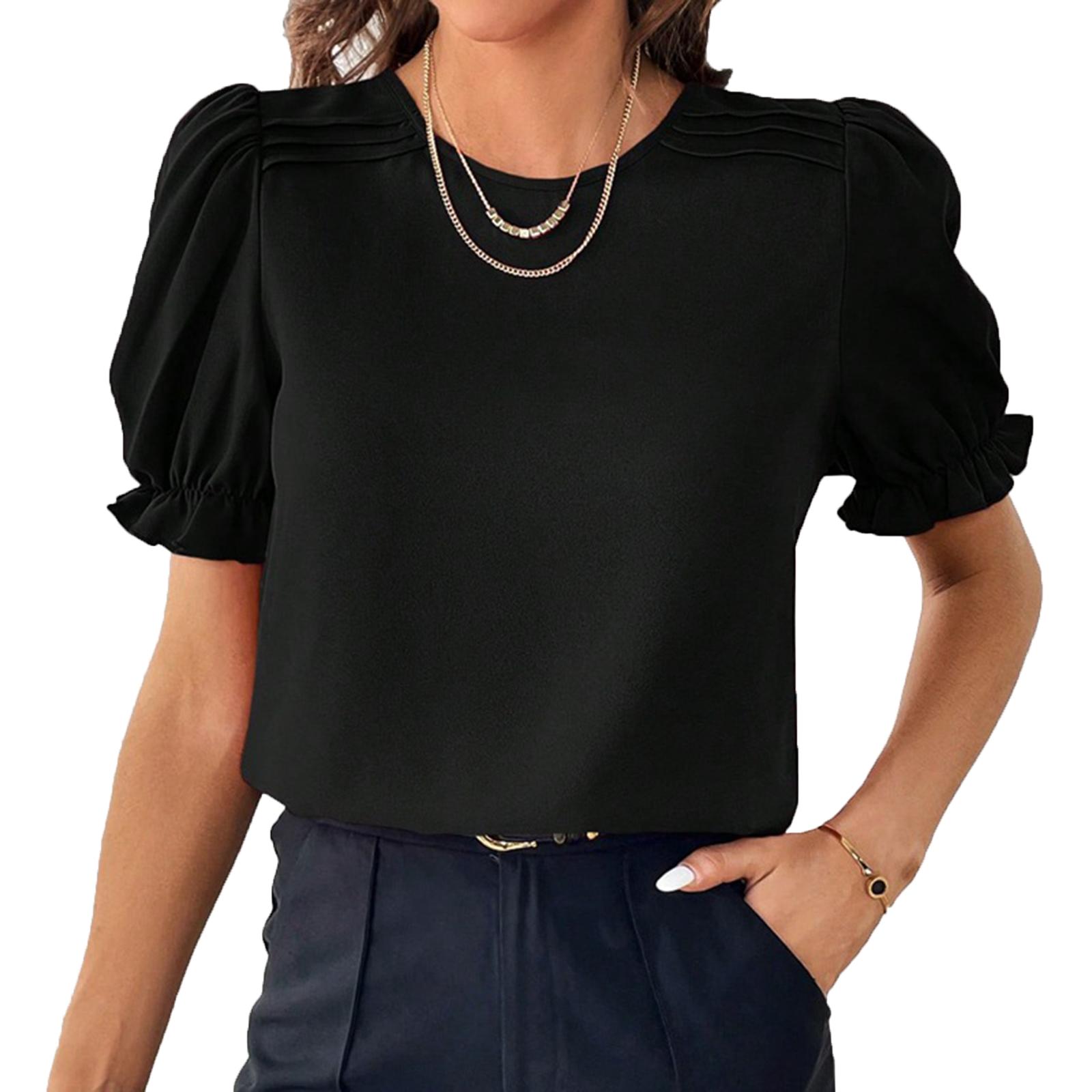 Women s fashionable casual short-sleeved top L