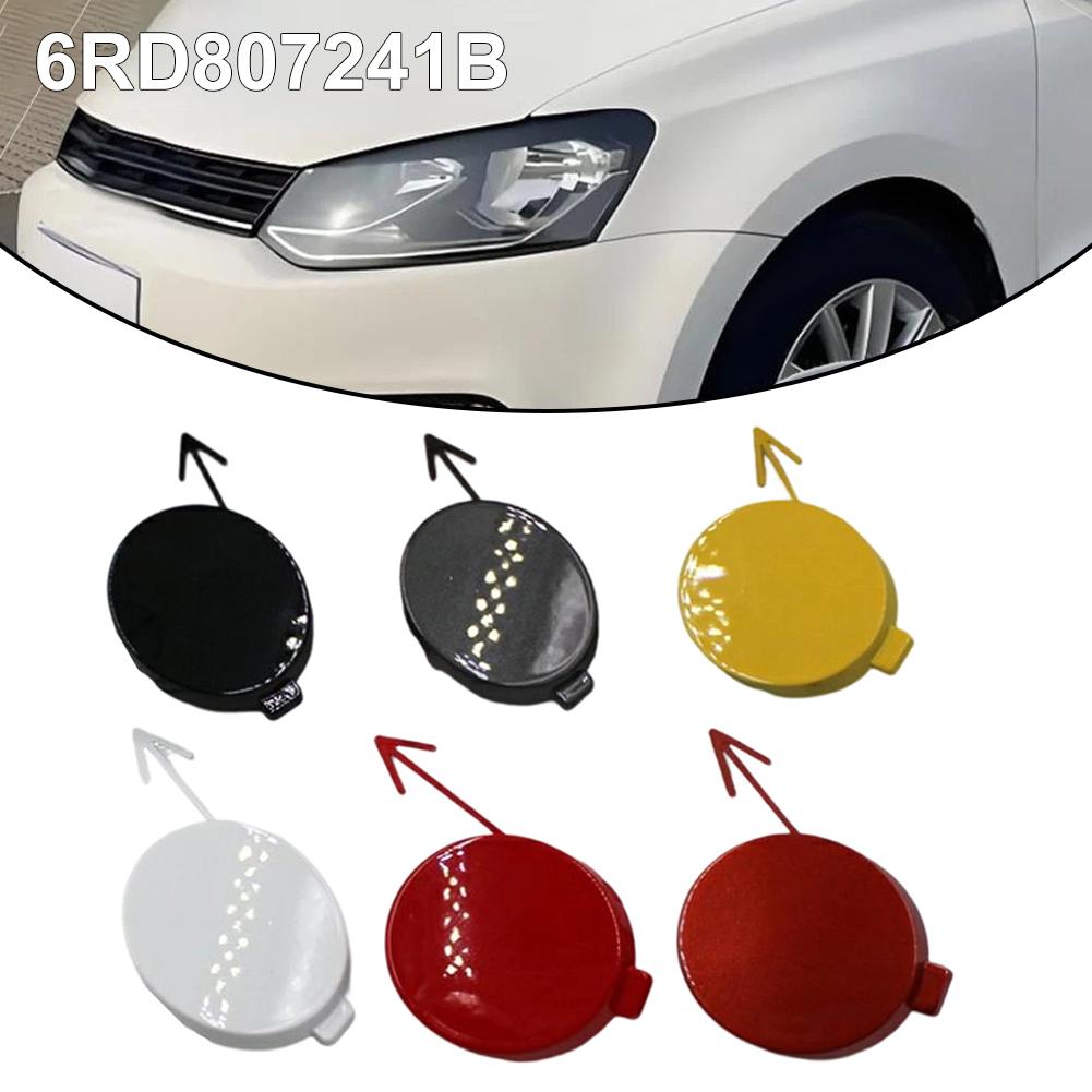 Car Round Front Bumper Cover 6RD807241B For Polo 2011–2013 Trailer Hook Cover Front Bumper Trailer Cap