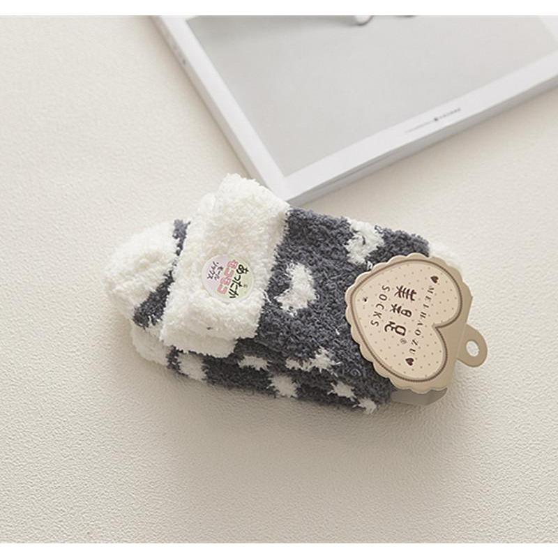 Șosete Drăguțe Desen Animat Femei Toamnă Iarnă Groase Calde de Podea Dormit Șosete Coral Velvet Termice Lolita Kawaii Șosete Cadouri de Crăciun