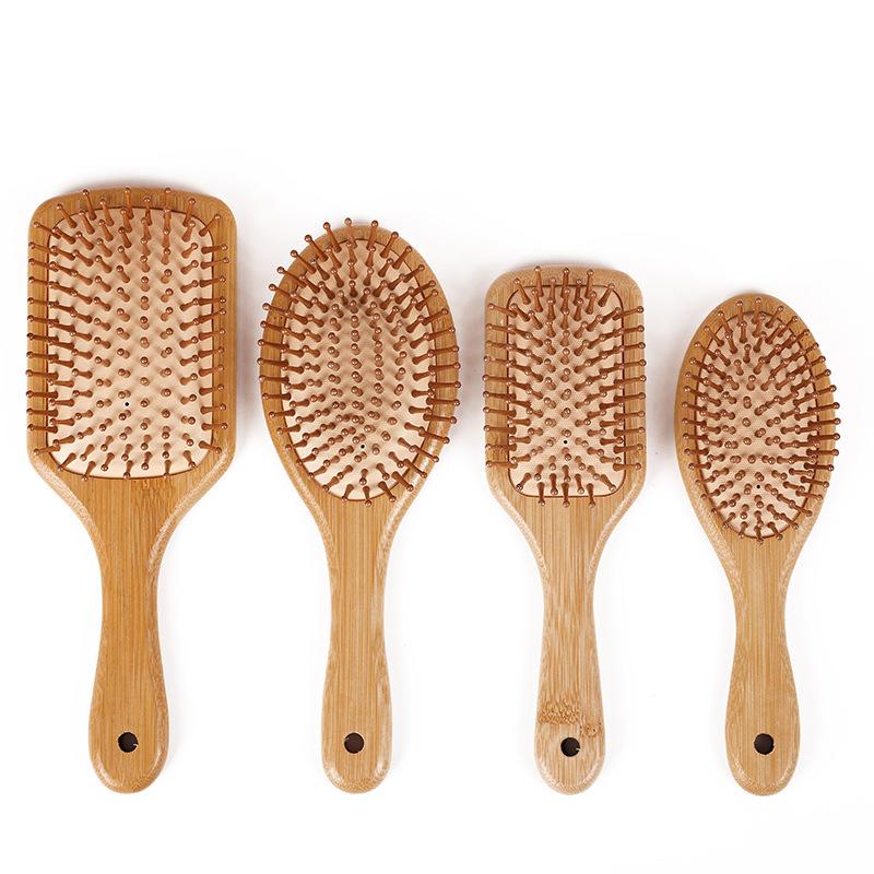 TEMU Wood Air Cushion Comb Cross-border Nanzhu Hair Comb Anti-static Hair Comb Large Board Comb Massage Comb x Comb Bamboo